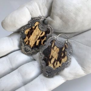 Snake Skin Earrings